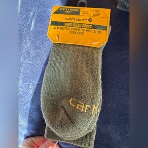 Carhartt Heavyweight Wool Blend Crew Socks - Olive